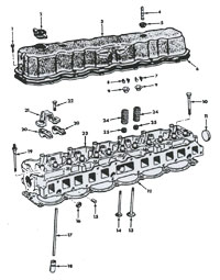 Cylinder Head and Related Parts 6 Cylinder