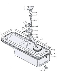 Oil Pan, Oil Pump, Assembly